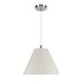 Aspen Creative 72016 Two-Light Hanging Pendant Ceiling Light with Transitional Hardback Fabric Lamp Shade Ivory 16 width