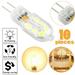 AMERTEER 10 Pack G4 LED Light Bulbs G4 Bi-Pin Base 1.5W (20W Halogen Bulb Equivalent) 12V 3000K LED Bulbs for Landscape Ceiling Under Counter Puck Lighting-Clear Cover