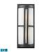-2 Light Outdoor Wall Sconce in Modern/Contemporary Style-22 inches Tall and 9 inches Wide Bailey Street Home 2499-Bel-1109741