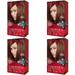 (4 Pack) Revlon Colorsilk Beautiful Color Permanent Hair Color with 3D Gel Technology And Keratin 100% Gray Coverage Hair Dye 44 Medium Reddish Brown