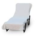 Luxury Hotel & Spa Towel Pool Chair Cover 100% Cotton Soft Ring-Spun Cotton Standard Size White