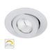 Wac Lighting R3bra-Nwd Oculux Warm Dim 3.5 Led Round Adjustable Recessed Trim - White