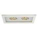 WAC Lighting Low Voltage Multiple 2-Light Aluminum Trim in White