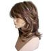 Sehao wig for Women Medium Side Bang Highlighted Layered Slightly Curled Synthetic Wig other