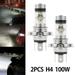 Atopoler LED Headlight Fog Light 100W H4 7000K-8500K High Brightness Waterproof 800LM