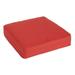 Humble and Haute Sunbrella Textured Red Indoor/ Outdoor Deep Seating Cushion by 25 in w x 25 in d