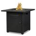 SYNGAR Fire Pit Table Outdoor Gas Fire Pit Table with Lid and Lava Rock Propane Gas Fire Pit Table with 50 000 BTU and Auto-Ignition Function 28 inch 2-in-1 Fire Pit for Patio Garden Yard D4244