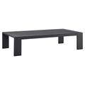 Modway Tahoe Modern Powder-Coated Aluminum Outdoor Patio Coffee Table in Gray