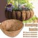 Trayknick 2 Pack 2Pcs Round Balcony Hanging Bonsai Basket Liner Coconut Shell Flower Pot Planter