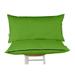 Vargottam Indoor/Outdoor Polyester Fabric Lumbar Pillow With Insert All-Weather Waterproof Decorative Throw Pillow for Patio Furniture-Set of 2 - Green