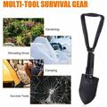 SHANNA Folding Military Shovel Survival Gear for Camping Hiking Backpacking Fishing Entrenching Tool