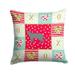 Raas Cat Love Fabric Decorative Pillow Red