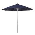 California Umbrella Venture 9 Silver Market Umbrella in Navy