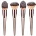 HSMQHJWE Pink Makeup Brush Set Cosmetic Brush Sets Wooden Foundation Eyeshadow Eyebrow Makeup Brush 4PCS Tools Brush Sailor Moon Eyeliner