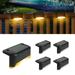 SolarEra Solar Deck Lights Solar Step Lights Waterproof Led Solar Stair Lights 4PCS Holiday Outdoor Christmas Decorations