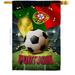 Ornament Collection 28 x 40 in. World Cup Portugal Sports Soccer Double-Sided Vertical Decoration Banner House & Garden Flag - Yard Gift