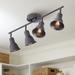 Pro Track 4-Head Ceiling or Wall Track Light Fixture Kit Spot Light Brown Bronze Finish Metal Modern Kitchen 30 1/2 Wide