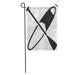 LADDKE Sup Stand Up Paddling Board and Paddle Silhouette Surf Water Garden Flag Decorative Flag House Banner 12x18 inch