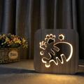 Christmas Savings Feltree Night Light Wood 3D Three-dimensional Night Light Animal Decoration Atmosphere Gift Light