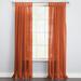 Brylanehome Sheer Voile Tab-Top Panel - 60I W 95I L Autumn Leaves Window Curtain