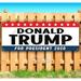 Donald Trump For President 2020 13 Oz Heavy Duty Vinyl Banner Sign With Metal Grommets Flag (Many Sizes Available)
