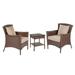 W Unlimited Galleon Collection Outdoor Garden Patio Furniture Set with Table - 3 Piece
