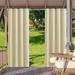 SHANNA Indoor/Outdoor Curtains - Grommet Top Waterproof Windproof Privacy Blackout Drapes for Garden Porch Gazebo Patio Beige 52*84 in 4 Panel