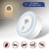 Ultrasonic Pest Repeller 1 Packs Plug-in Led Night Light Electronic Indoor Pest Repellent Plug in for Mosquito Mice Roach Spider Insectsï¼ŒWarm White