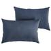 Outdoor Living and Style Set of 2 Sunbrella Spectrum Indigo Outdoor Pillow 20