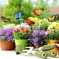 CIVG 32 Pcs Dragonfly Butterfly Stakes Garden Ornaments & Patio Decor Party Supplies Butterfly Decorations for Outdoor Garden Yard US