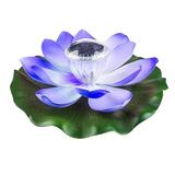 Solar Power Energy Floating Lotus Flower LED Accent Light for Pool Pond Garden Night Light