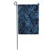 SIDONKU Blue Indigo Monstera Palm Leaves on Dark Summer Tropical Camouflage Garden Flag Decorative Flag House Banner 28x40 inch