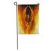 KDAGR Red Fire of Phoenix Bird in Flames Wings Rising from Fiery Furnace Abstract Garden Flag Decorative Flag House Banner 28x40 inch