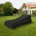 Patio Extra Large Outdoor Chaise Lounge Cover - Outdoor Patio Chaise Lounge Washable - Heavy Duty Furniture 86 Inch Chaise Cover