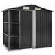 Suzicca Garden Shed with Rack Anthracite 80.7 x51.2 x72 Iron