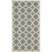 SAFAVIEH Courtyard Amanda Geometric Indoor/Outdoor Area Rug 2 7 x 5 Anthracite/Beige