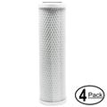 4-Pack Replacement for Anchor Water Filter AF-5001 Activated Carbon Block Filter - Universal 10 inch Filter for Anchor Water Filters 4 STAGE RO SYSTEM - Denali Pure Brand