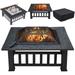 SALE CLEARANCE Portable Courtyard Metal Fire Bowl with Accessories Black