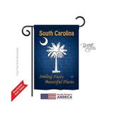 Breeze Decor 58148 States South Carolina 2-Sided Impression Garden Flag - 13 x 18.5 in.