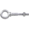 Hillman Group Flagged - Forged Shoulder Pattern Hot Dipped Galvanized Eye Bolts With Hex Nut 0.5 x 6 in. - Pack of 5