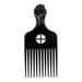 Tool For Curly Hair Black Fist Hair Comb For Women and Men A