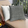 Ahgly Company Outdoor Square Mid-Century Modern Throw Pillow 18 inch by 18 inch