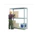 Nexel Industries WRH8485 3 Tier Wide Span Storage Rack with 3 in. Square Mesh Gray - 96 x 48 x 60 in.
