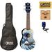 Luna UKE GW SOPRANO Uke Great Wave Soprano Ukulele Bundle