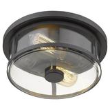 Z-Lite - Savannah - 2 Light Flush Mount In Midcentury Style-5 Inches Tall and 11