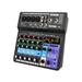 Tomshoo A6 6CH Protable Mini Mixer Audio Console with Sound Card USB Recording Singing Webcast Party Mixer