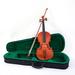 Lowestbest 4/4 Classic Matte Acoustic Violin with Case & Bow & Violin Strings & Rosin & Shoulder Rest & Tuner Violin Outfit Set for Beginners Students - Natural