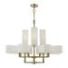 Livex Lighting 12 Light Extra Large Foyer Chandelier In Antique Brass 42669-01