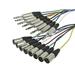 Monoprice 3 Meter (10ft) 8-Channel 1/4inch TRS Male to XLR Male Snake Cable