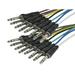 Monoprice 1 Meter (3ft) 8-Channel 1/4inch TRS Male to 1/4inch TRS Male Snake Cable